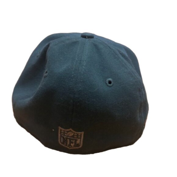 Philadelphia Eagles Hat New Era Adult Fitted 6 5/8 Green Football Cap Spell Out - Picture 2 of 6